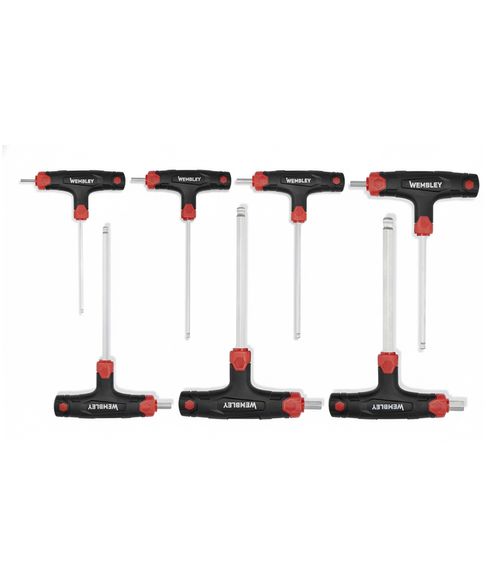 Juego de Llaves Allen Cardánicas Mango Anatómico (7 Pzs)